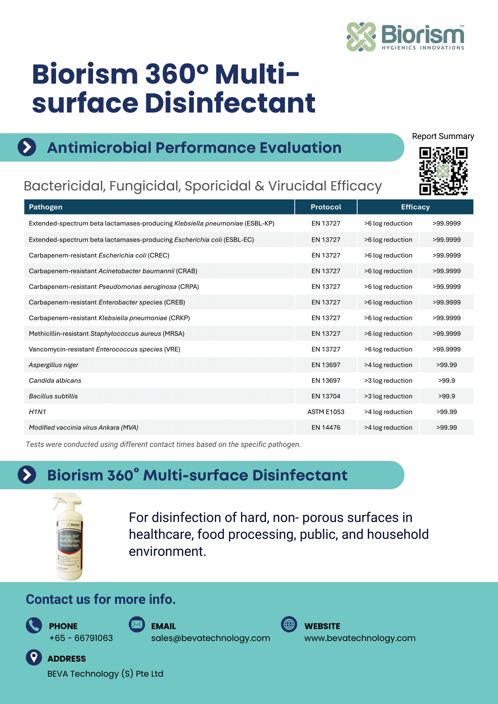 Hygiene Solutions Brochure Page 2